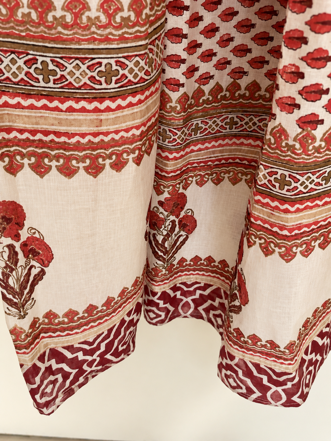 Ruhani Rust Chanderi Dupatta