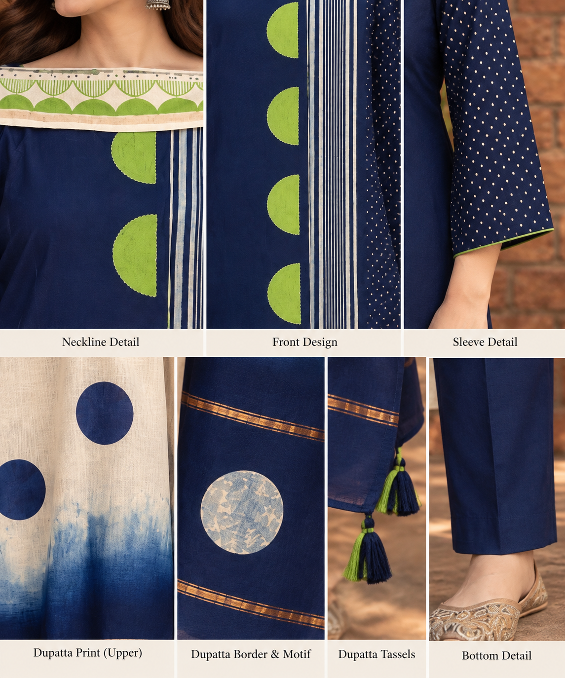 Pure Chanderi Stitched Suit with Dupatta