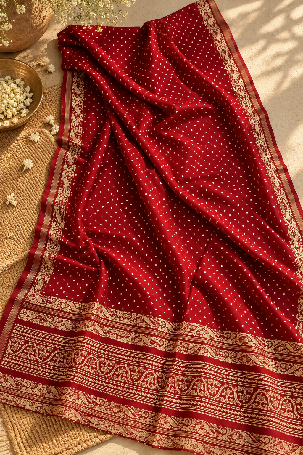 Gulnaar | Crimson Red Dupatta